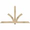 Ekena Millwork Redmond Rough Sawn Timber Gable Bracket, Douglas Fir, 72"W x 42"H x 2"D x 4"F, 14/12 Pitch GBW072X42X0204RED00RDF - alternate 1